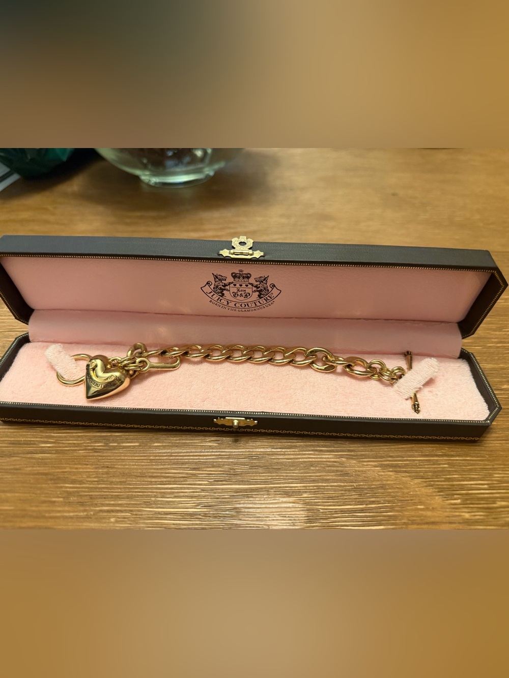 Juicy Couture Gold Chain Charm Bracelet